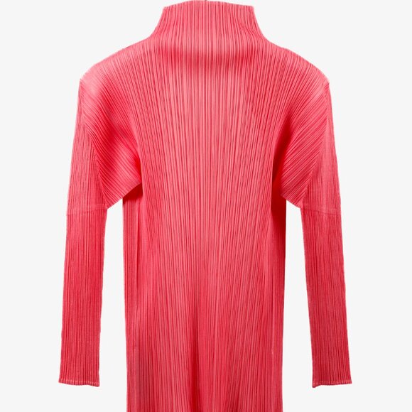 Pleats Please Issey Miyake Watermelon Pink Cardigan - Picture 2 of 7